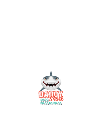 Daddy shark model negru pe tricou