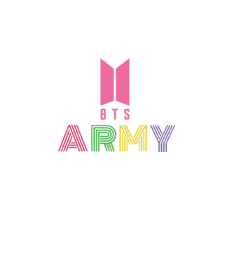BTS ARMY model negru pe tricou