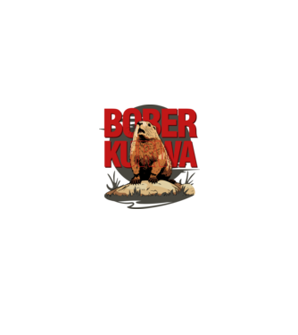 BOBER model negru pe tricou