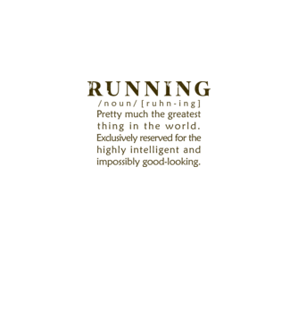 Running definition model alb pe tricou