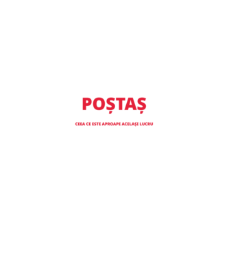 Supererou poştaş model negru pe tricou