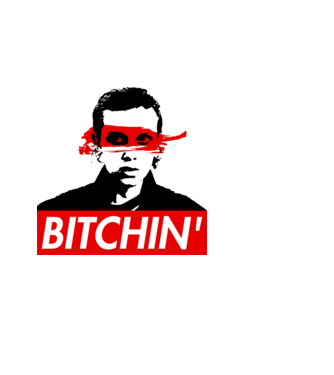 bitchin eleven model albastru deschis pe tricou