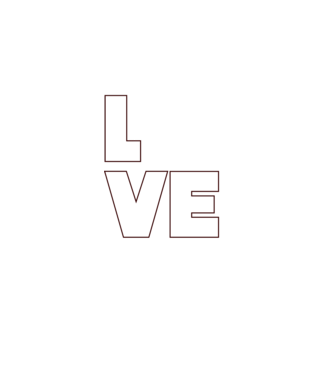 Love pingpong model negru pe tricou