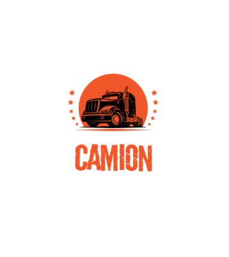 Bărbatul adevărat conduce un camion model negru pe tricou