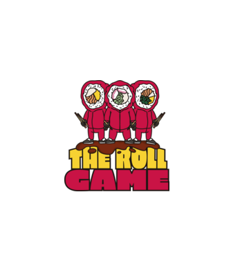 the roll game squid game model alb pe tricou