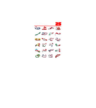 F1 calendar 2025 Negru model negru pe tricou