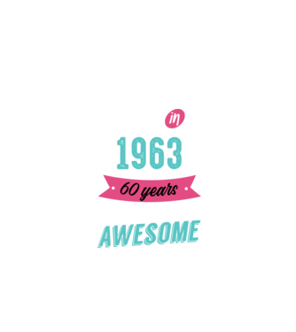 MADE IN 1963 model negru pe tricou