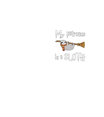 my patronus is a sloth model galben neon pe tricou