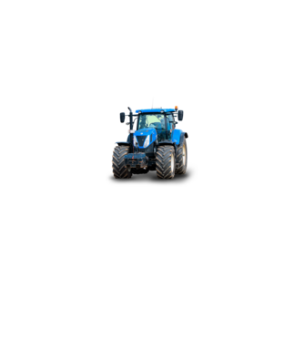 TRACTOR model alb pe tricou