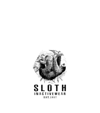 SLOTH inactive drk model alb pe tricou