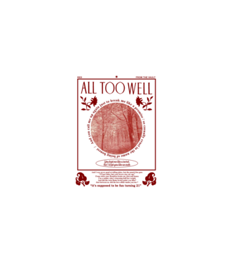 Taylor Swift All too well model alb pe tricou