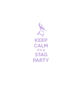 Keep calm stag party on model negru pe tricou
