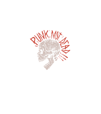 Punk Not Dead model negru pe tricou
