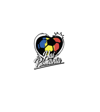 Hai romania heart model negru pe tricou