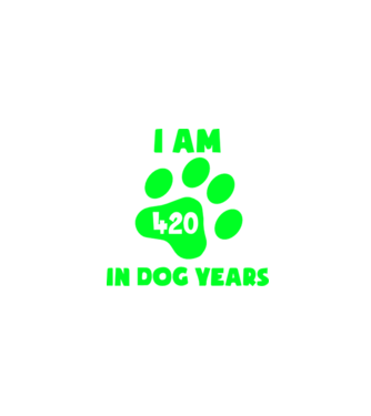 Dog Year - 420 model albastru închis pe tricou