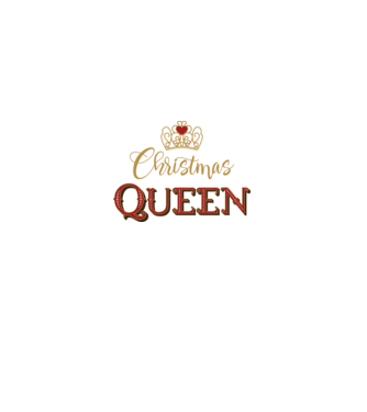 Christmas Queen model negru pe tricou