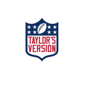 Taylor Swift football logo model alb pe tricou