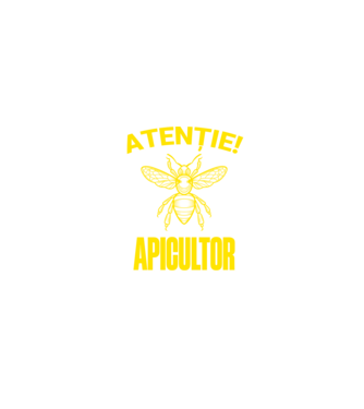 Atenție, apicultor! Dacă mă vezi fugind, încearcă să ții pasul! model negru pe tricou