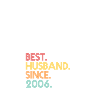 best husband since 2006 retro model negru pe tricou