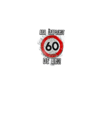 Am împlinit 60 de ani! model negru pe tricou