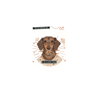 Nu am nevoie de terapie e de ajuns doar teckel mea model negru pe tricou