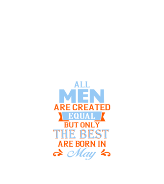 All men created equal but only the beat are born in may model negru pe tricou