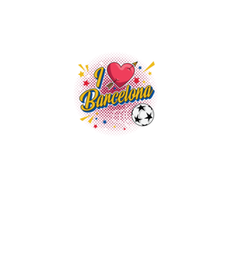 Popart Barcelona model negru pe tricou