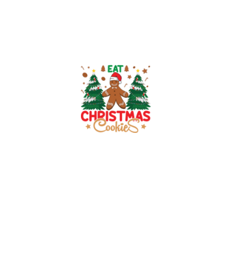 Life is short - eat christmas cookies model negru pe tricou