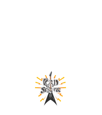 Lord of the Strings model albastru închis pe tricou