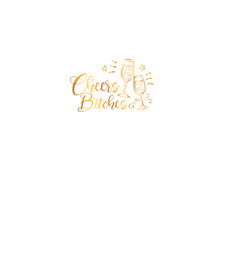Cheers Bitches model negru pe tricou