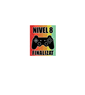 Nivel 8 finalizat model albastru jeanși pe tricou