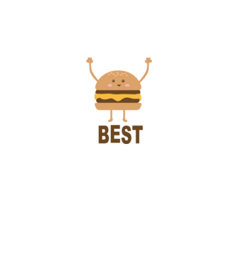 Best hamburger model alb pe tricou