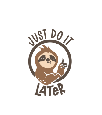 Just do it model alb pe tricou