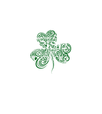 Everyone is irish shamrock model negru pe tricou