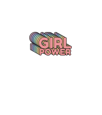Girl power model gri pe tricou