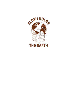 Sloth rules the world model alb pe tricou