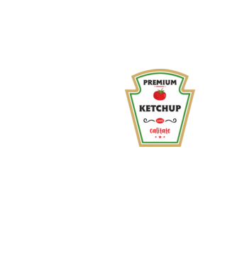 ketchup premium - calitate model galben neon pe tricou