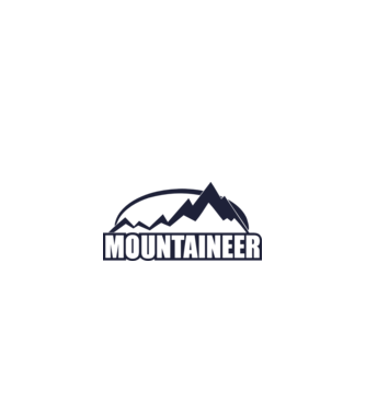 mountaineer model alb pe tricou