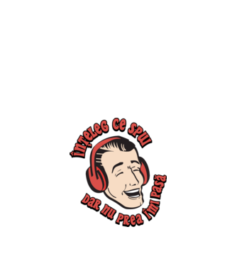 înțeleg ce spui, dar nu prea îmi pasă model alb pe tricou