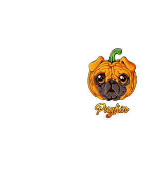 Pugkin model galben neon pe tricou