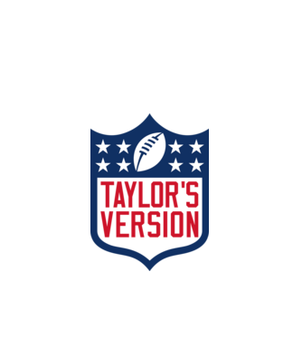 Taylor Swift football logo model alb pe tricou