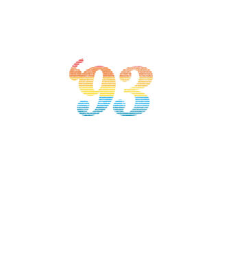 Retro Birthday 1993 model alb pe tricou