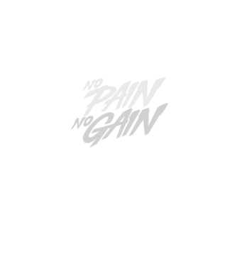 No Pain No Gain typography model albastru jeanși pe tricou