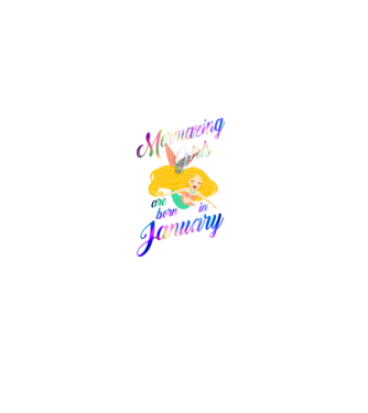 Mermazing girls are born january model negru pe tricou
