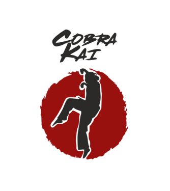 cobra kai larusso model alb pe tricou