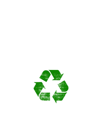 RECYCLE model negru pe tricou