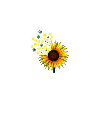Sunflower Weed model alb pe tricou