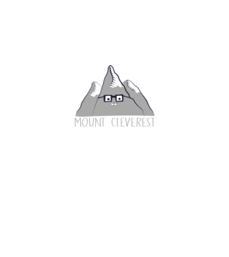 Mount cleverest model negru pe tricou