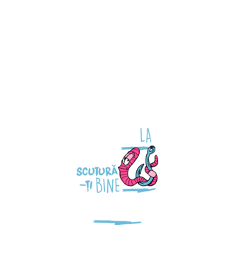 Secretul la pescuit scutură-ți bine viermele model alb pe tricou