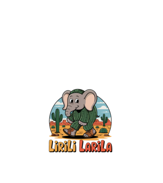 Lirili Larila model alb pe tricou